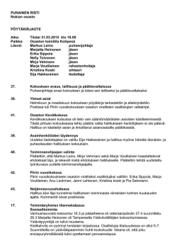 Hallituksen pöytäkirjan ote 31.3.2015 - RedNet