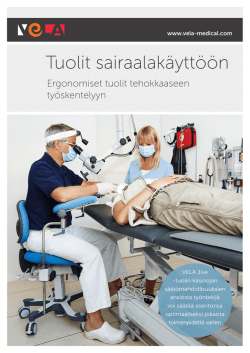 suomenkielinen esite - tuolit lääkärille, hoitajalle ja