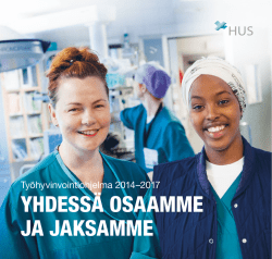 YHDESSÄ OSAAMME JA JAKSAMME