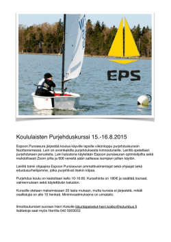 Elokuun leirit.pages - Espoon Pursiseura EPS ry