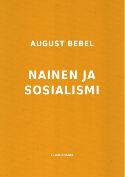 August Bebel: Nainen ja sosialismi
