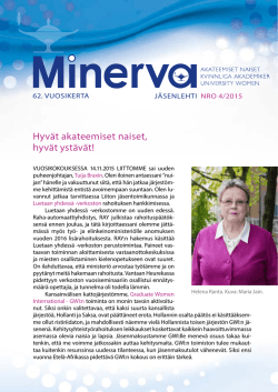 Minerva 4/2015 - Suomen Akateemisten Naisten Liitto