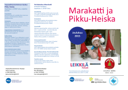 Marakatti ja Pikku-Heiska_ohjelma joulukuu 2015