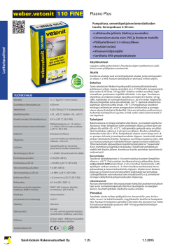 Tuotetiedot 110 FINE Plaano Plus lattiatasoite (PDF 964 kt)