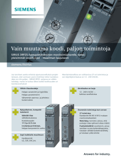 3RP25-aikarele: suomenkielinen esite 01/2015
