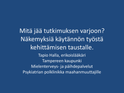 Tapio Halla - Kotouttaminen.fi