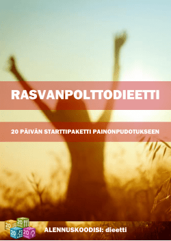 Tästä - Rasvanpolttodieetti.fi