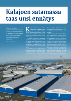 Port of Kalajoki  - Oy Blomberg Stevedoring Ab
