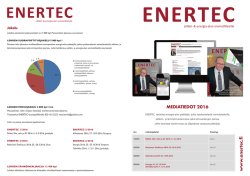 MEDIATIEDOT 2016 www .enertec.fi