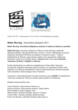 Baltic Herring 2015 tulokset