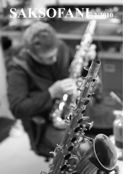 SAKSOFANI 2/2010 - Suomen Saksofoniseura ry