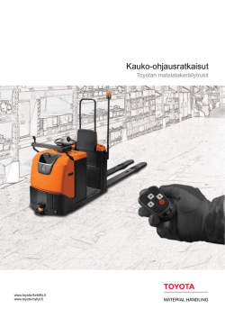 Kauko-ohjaus - Toyota Material Handling Finland Oy