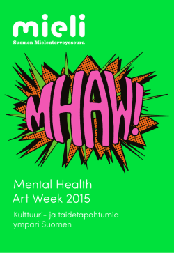Mental Health Art Week 2015