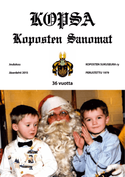 Kopsa - Koposten Sukuseura r.y.