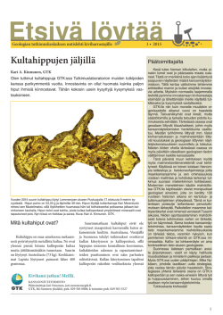 Etsivä löytää 1/2015 - Geologian tutkimuskeskus