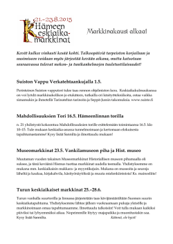 Markkinakausi_alkaa - Hämeen keskiaikamarkkinat