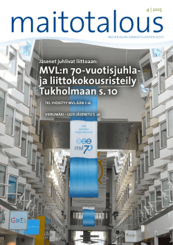 MVL:n 70-vuotisjuhla- ja liittokokousristeily Tukholmaan s. 10