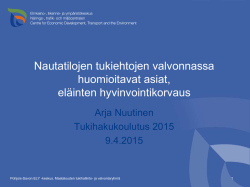 Eläinten hyvinvointituki 09042015 Arja Nuutinen [pdf, 200 kt]
