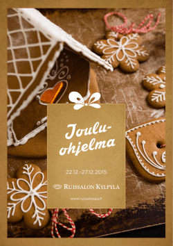 Joulu- ohjelma - Ruissalon Kylpylä