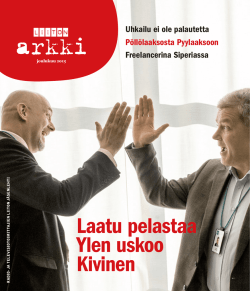 Liiton Arkki 2 2015 - Radio- ja televisiotoimittajien liitto