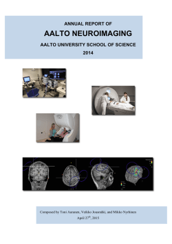 Table of Contents - Aalto NeuroImaging