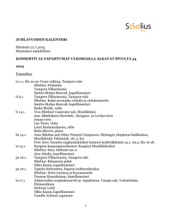 Sibelius150-tapahtumat