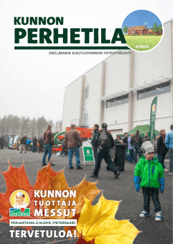 Kunnon Perhetila -lehti 3-2015