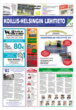 Koillis-Helsingin Lähitieto 32/02092015