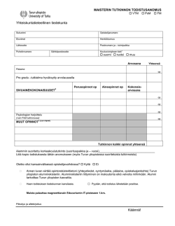 Maisterin tutkinnon todistusanomus PDF -versiona