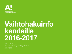 Vaihtohakuinfo kandiopiskelijoille 2016-2017_28.10.