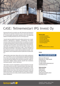 CASE: Telinemestari IPG Invest Oy - Ohjelma
