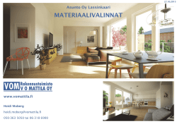 Materiaaliesite - Rakennustoimisto VO Mattila Oy
