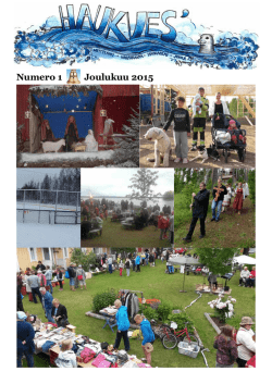 Haukves` - lehti Nro 1 - Varparannan alueen kyläyhdistys ry