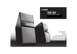 Yamaha NX-50 käyttöohje