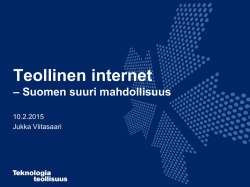 Teollinen internet - Suomen suuri mahdollisuus, Viitasaari