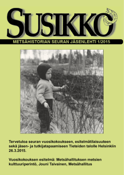 Metsahistoria.fi Sites Metsahistoria.fi Files Susikko 1 2015