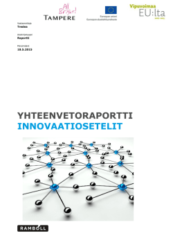 Innovaatioseteliraportti 18.5.2015