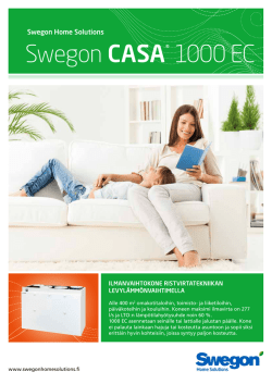 Swegon CASA® 1000 EC