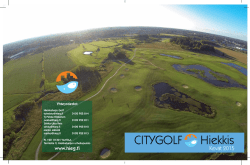 City Golf Hiekkis kevät 2015