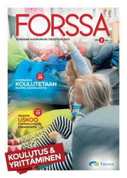 Forssan kaupungin tiedotuslehti syksy 2015