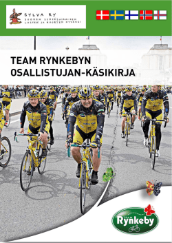 Lataa Team Rynkeby osallistujanmanuaali 2016 PDF