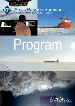 Arctic Passion Seminar Program 2015