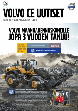 Asiakaslehti 1 / 2015 - Volvo Construction Equipment