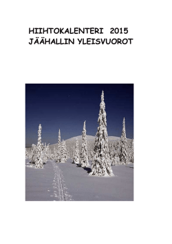 Polvijarvi.fi Pdf Hiihtokalenteri 2015