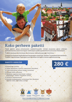 280 € - Tallinnhistoricalhotels.com