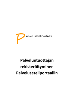 Ohje palveluntuottajan rekisteroityminen_palse.fi