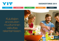 Kuluttajien arvostusten muuttuminen vaikuttaa rakentamiseen.