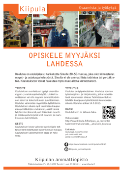 Myynnin ammattitutkinto, Lahti