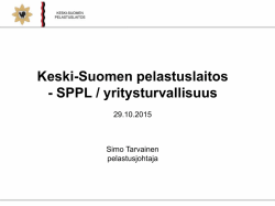 Keski-Suomen pelastuslaitos ja yritysturvallisuus Keski