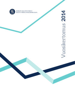 Vuosikertomus 2014 - Korkein hallinto